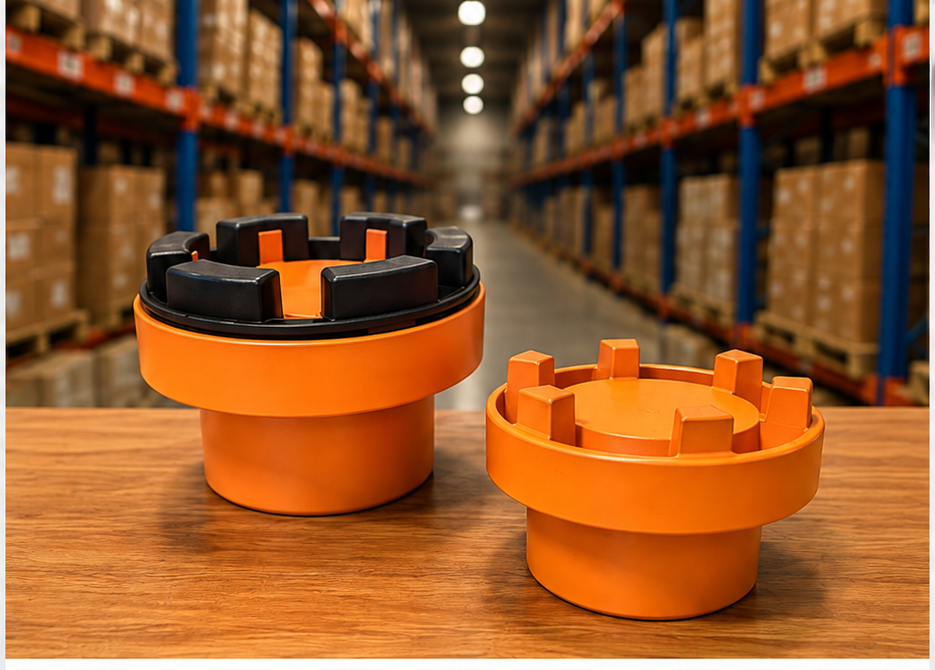 Acoplamentos elásticos laranja para transmissão de torque entre eixos